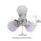 Westinghouse Ceiling Fan -Light Kit 3Lgt Cluster, Brushed Nickel Frosted Ribbed Glass 7784900 - alternate 4